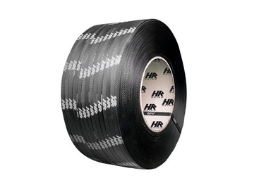 TAŚMA PP z LOGO 12 mm polipropylenowa CZARNA black