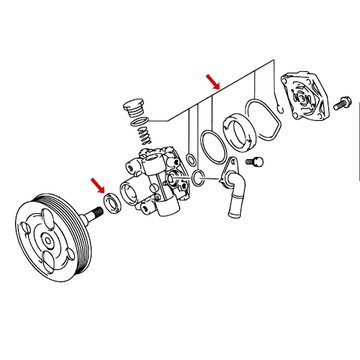 SADA TĚSNĚNÍ ČERPADLO SERVA SUZUKI GRAND VITARA JIMNY 49114-