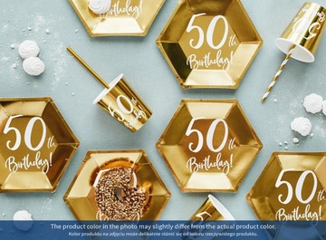 Kubeczki urodzinowe na 18 30 40 50 60 urodziny x6