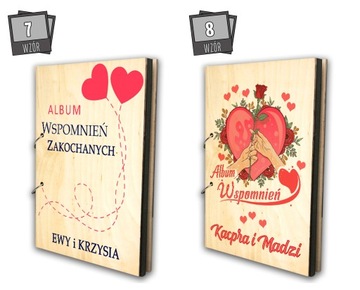 ДЕРЕВЯННЫЙ АЛЬБОМ НА ДЕНЬ СВЯТОГО ВАЛЕНТИНА ПОДАРИТЕ СВОЁ ИМЯ!