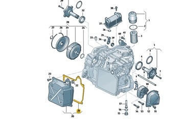 USZCZELKA MISKI OLEJU DSG 02E321371E ORYGINALNA