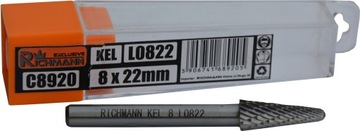 FREZ TRZPIENIOWE OBROTOWY DO METALU KEL 8x22mm 6mm