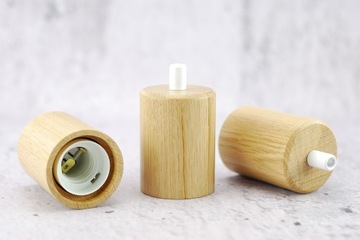 чехол на патрон е27, дуб паук LOFT