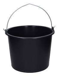 WIADRO GOSPODARCZE BUDOWLANE PLASTIKOWE CZARNE 20L