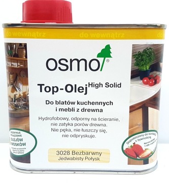 Osmo TOP OLEJ 3028 BEZBARWNY Jedwab. Połysk 0,5l
