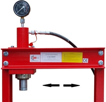 PRASA HYDRAULICZNA 20T PODWÓJNY NAPĘD SZYBKO - WOLNO + PRZESUWANY TŁOK L/P