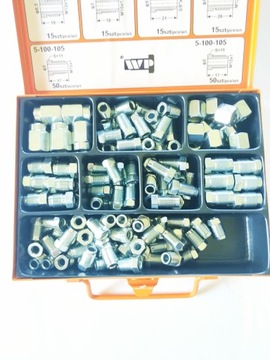 НАБОР 165 шт. КОНЦЕВЫЕ СОЕДИНИТЕЛИ ТОРМОЗНОЙ ТРУБКИ