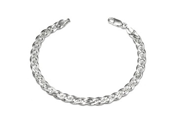 PIĘKNA SREBRNA BRANSOLETKA NONNA 18CM 6,1MM ! !