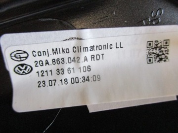 RAMKA KONSOLI KLIMATRONIK T-ROC 2GA 2GA863042A