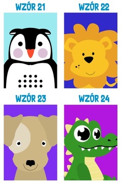 PLAKAT A4 OBRAZEK ZWIERZĘTA PREZENT DLA DZIECKA