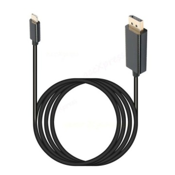 Кабель USB-C 3.1 к Displayport Macbook 4K, 1,8 м