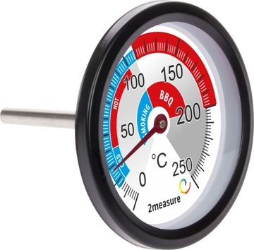 БОЛЬШОЙ термометр для гриля КОПИЛЬНИК С РЕЗЬБОЙ 0°C до +250°C