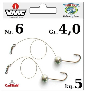 2 x JIG + STALKA = MOC PAPROCHA H-6 / 4 gr / 5 kg