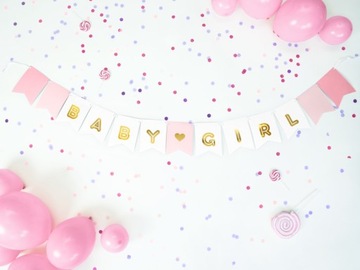 Гирлянда Baby Shower на рождение ДЕВОЧКИ.