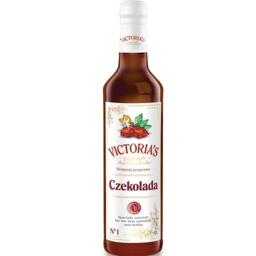 SYROP BARMAŃSKI DO DRINKÓW KOKTAJLI KAWY VICTORIA CZEKOLADA 490 ml