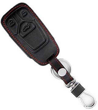 Skórzane Etui pokrowiec na kluczyk Audi Q5 Q6 Q7