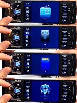 АВТОМОБИЛЬНОЕ РАДИО MP5 USB SD BLUETOOTH 4x 60 Вт 1DIN