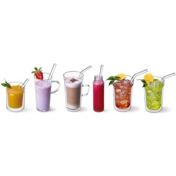 СТЕКЛЯННАЯ ТРУБКА, ECO CURVE STRAW, 23 СМ, 6 ШТ. SIMAX