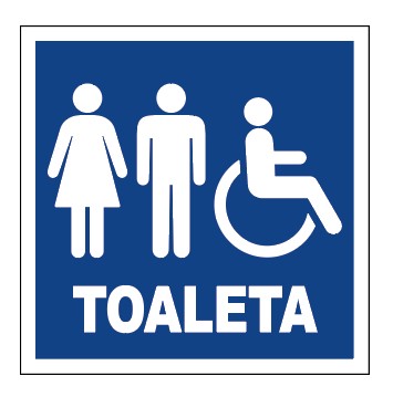 WC TOALETA DAMSKA MĘSKA TABLICZKA inwalida tablica zadruk UV WR_A7
