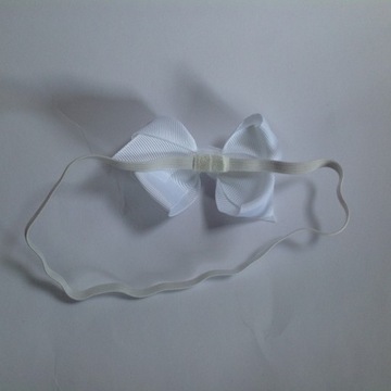 РЕМЕНЬ с бантиком, БЕЛЫЙ, 36см-50см.