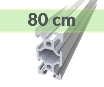 PROFIL ALUMINIOWY KONSTRUKCYJNY 20x40 T6 80 cm V