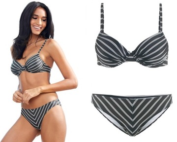 miękkie BIKINI STRÓJ kąpielowy fiszbiny S 36 70 D
