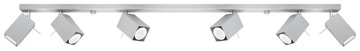 Lampa LED Listwa Plafon MERIDA 6L Szary SOLLUX
