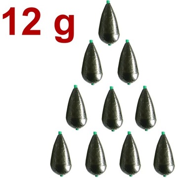 Свинцовая СЛЕЗНАЯ ВЕСА С ИГОЛЬЧИКОЙ ОЛИВКА 12 г