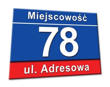 TABLICZKA NUMER DOMU z numerem nr na dom tablica