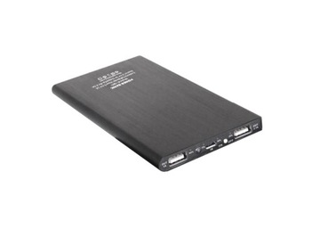 POWER BANK SLIM 2XUSB 20000МАЧ ЧЕРНЫЙ