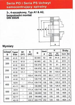 ПАТРОН ТОКАРНОГО СТАНКА 3-Х ЧАСТНЫЙ 250 мм A1-8DIN55026