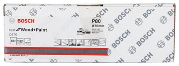 Шлифбумага на липучке 93х185 мм GR.80 BOSCH