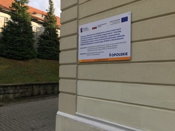 Tablica Unijna informacyjna 120cmx80cm