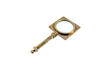 Лупа для чтения, латунное стекло, увеличение. складной