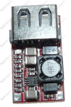 Модуль преобразователя 6-21В - USB 5В 3А автомобильный 12В