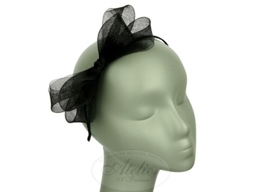FASCINATOR, ОКНО ДЛЯ ВОЛОС, черная повязка на голову