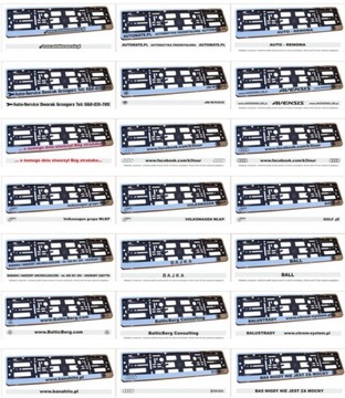 ХРОМИРОВАННАЯ РАМКА НОМЕРНОГО ЗНАКА С РЕКЛАМОЙ