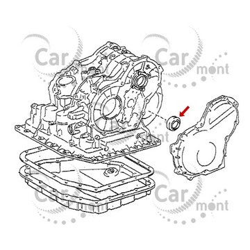 GUFERO PŘEVODOVKY ŘAZENÍ A/T 35X63X9X15.5 TOYOTA RAV4 SXA1 - 90311-35047
