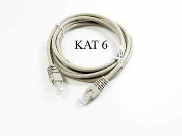 kabel sieciowy patch cord kat.6 RJ45 1,0m skrętka