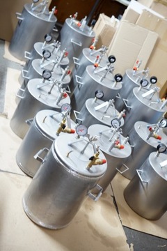 INOX АВТОКЛАВ ДЛЯ СТЕРИЛИЗАЦИИ КОНСЕРВОВ 53 шт - БАНКИ 300г / 24 БАНКИ 500МЛ.