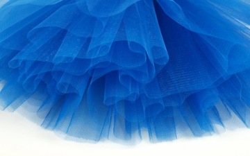 SPÓDNICZKA TIULOWA TIUL SPÓDNICA 50 cm chabrowa