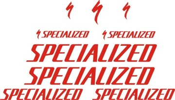 SPECIALIZED czerwone naklejki 11-2B RÓŻNE KOLORY