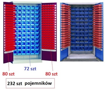 Шкаф мастерской с 232 контейнерами SWM 205 -25%