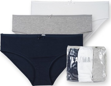 LAMA 400 BI FIGI DAMSKIE BIKINI 3pak bi/gra/sza XL