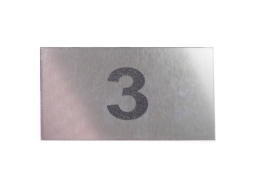 Тарелка с ламинатом НОМЕР ДОМА 8х15 см.