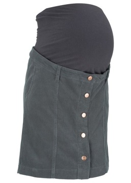 CIĄŻOWA ANTRACYTOWA r.40 O2560 SPÓDNICA SZTRUKSOWA