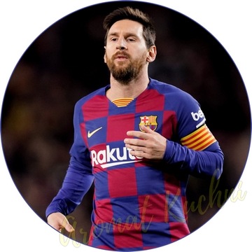 GRUBY OPŁATEK NA TORT MESSI BARCELONA NOWY wz38