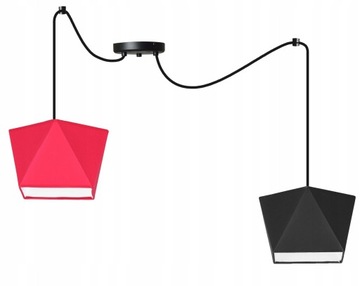 LAMPA WISZĄCA SUFITOWA PAJĄK ŻYRANDOL LOFT ABAŻUR