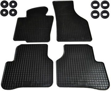 Dywaniki gumowe do VW Passat B6 B7 CC (2005-2014) bezzapachowe + stopery