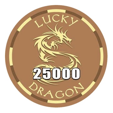 Żeton Lucky Dragon Poker Ceramika Nominał 25.000
